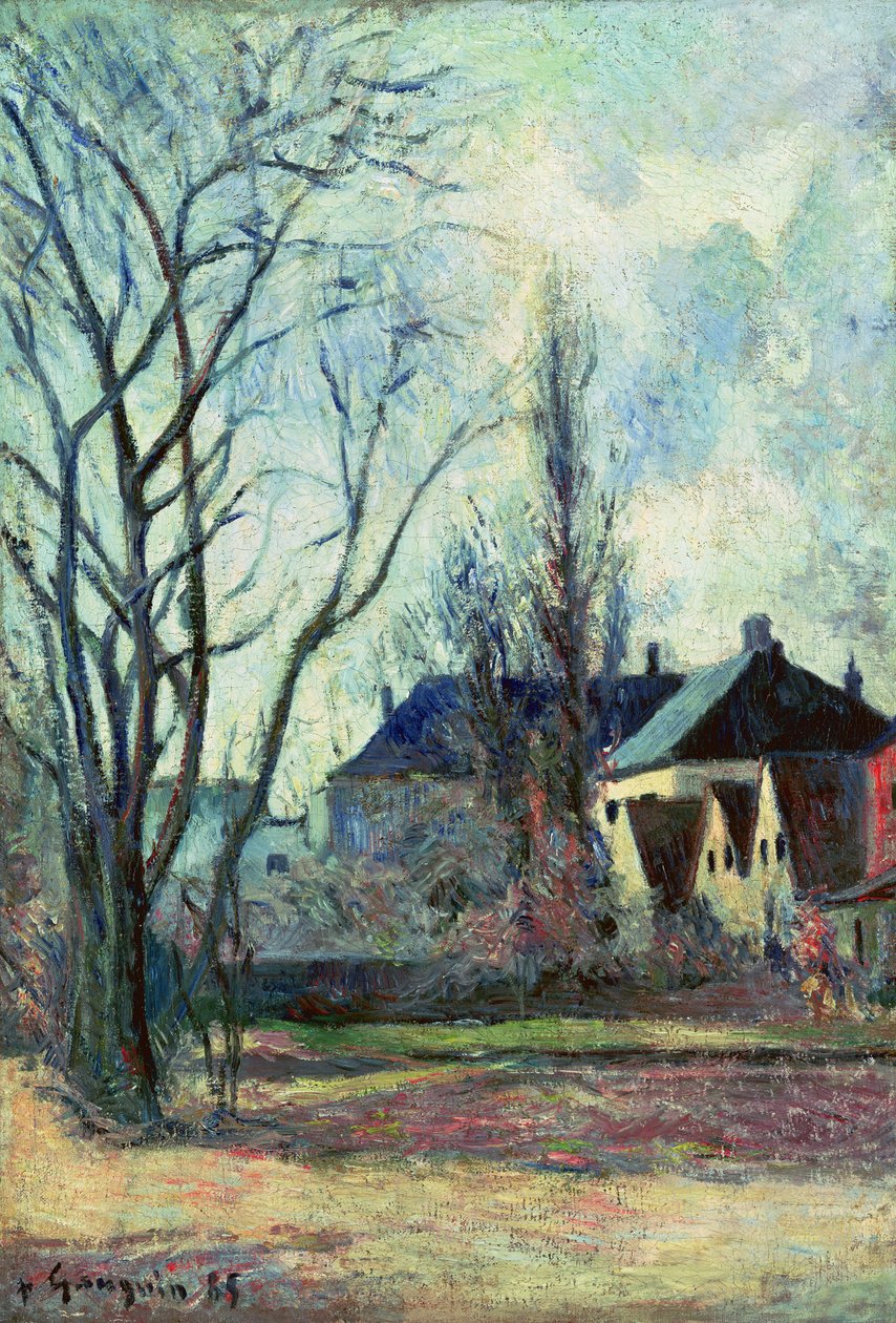 Zimowy krajobraz w Kopenhadze, 1885 autorstwa Paul Gauguin
