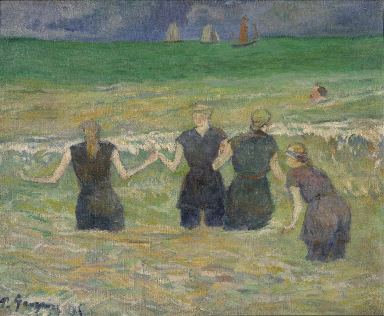 Kąpiące się kobiety autorstwa Paul Gauguin