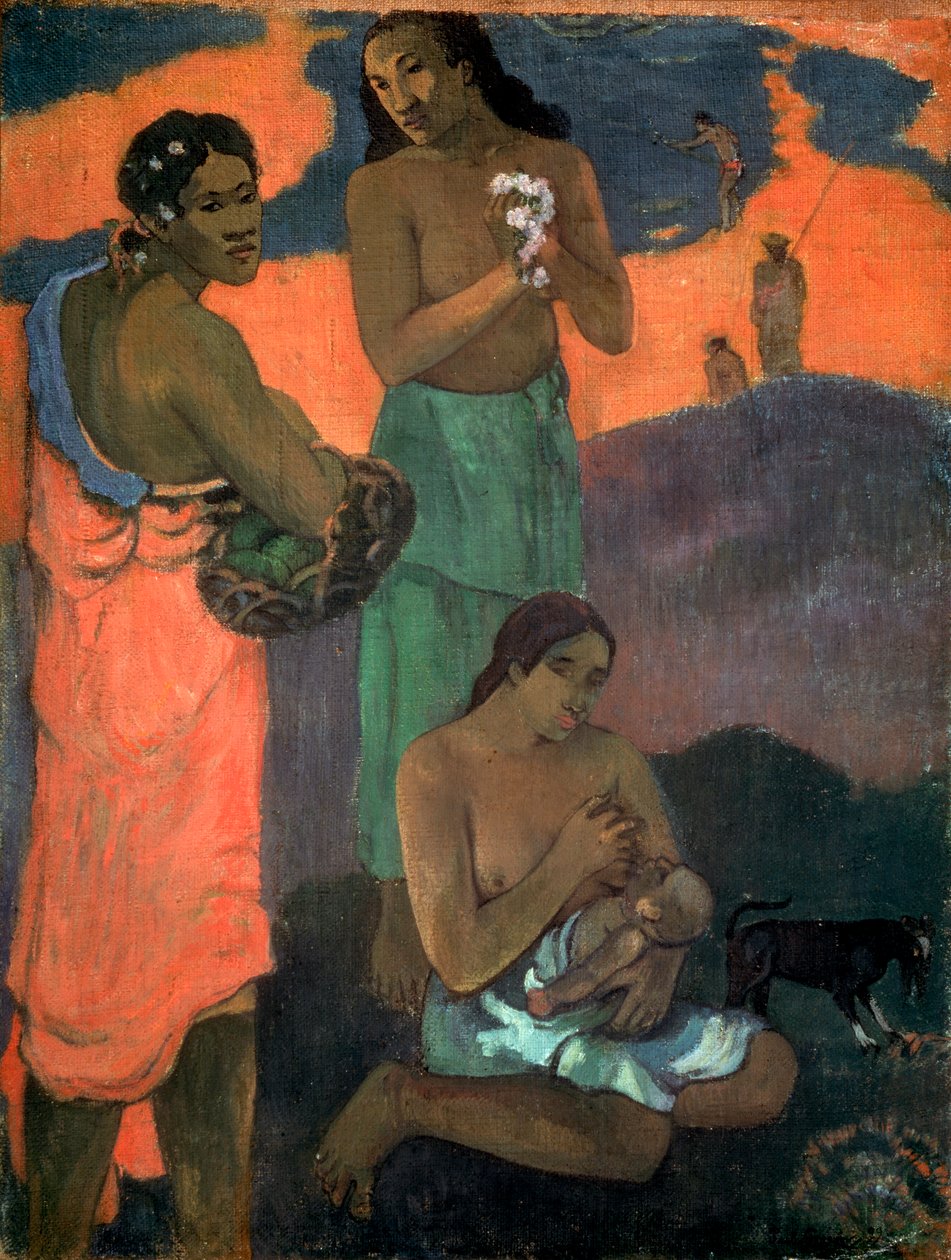 Kobiety nad brzegiem morza Macierzyństwo, 1899 autorstwa Paul Gauguin
