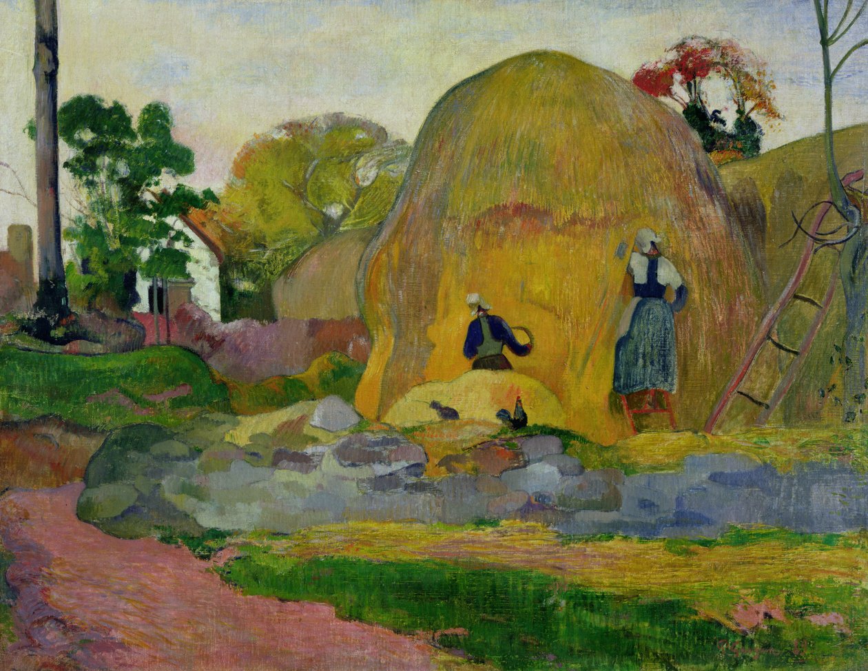 Żółte stogi siana lub złote żniwa, 1889 autorstwa Paul Gauguin