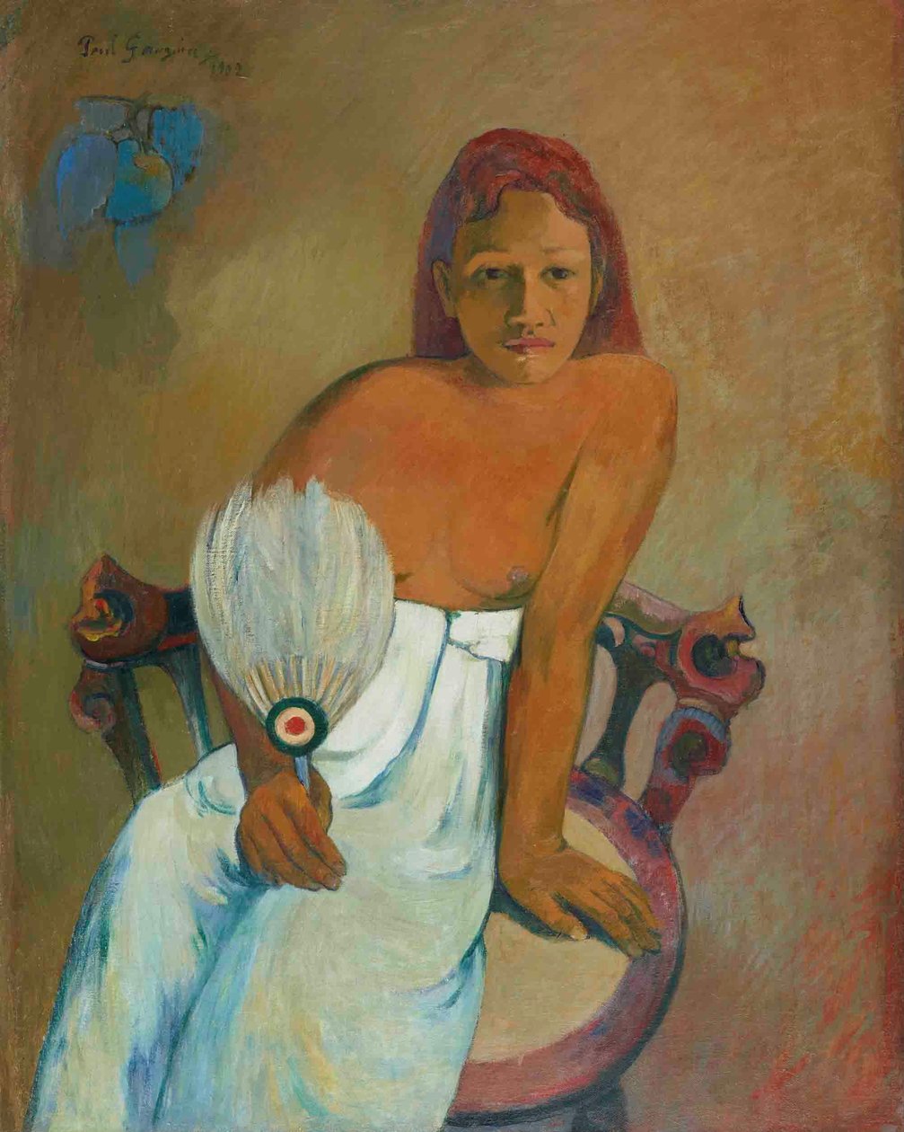 Młoda dziewczyna z wachlarzem autorstwa Paul Gauguin
