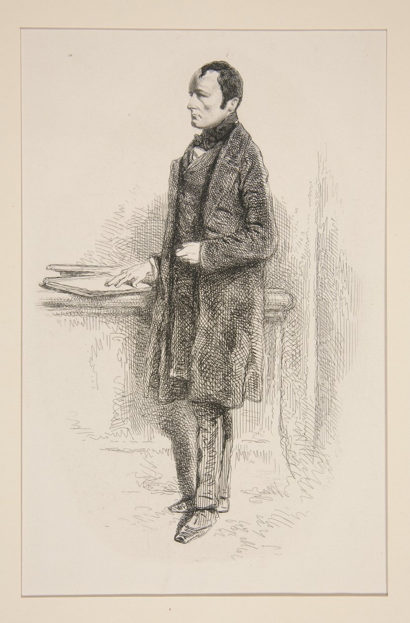 Paul Delaroche autorstwa Paul Gavarni