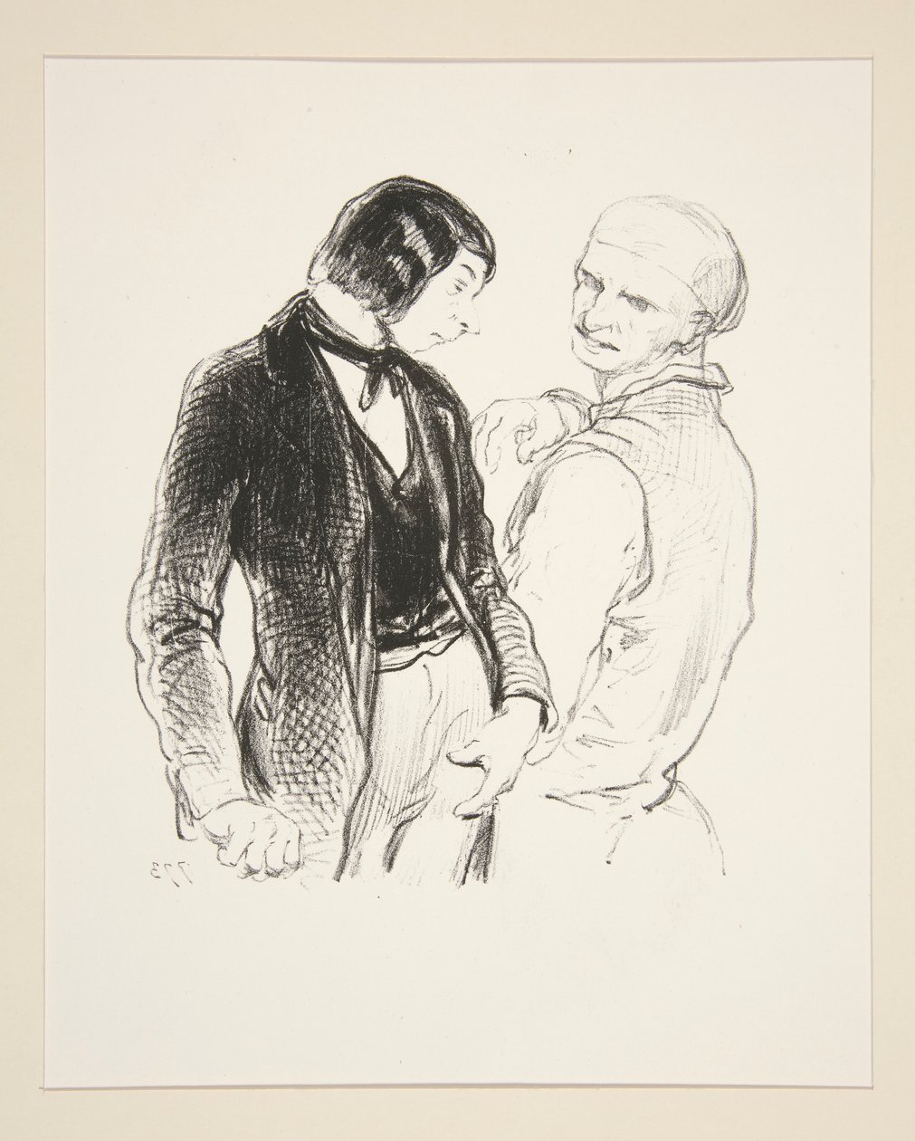 (WZMOCNIENIE OJCOWE). autorstwa Paul Gavarni