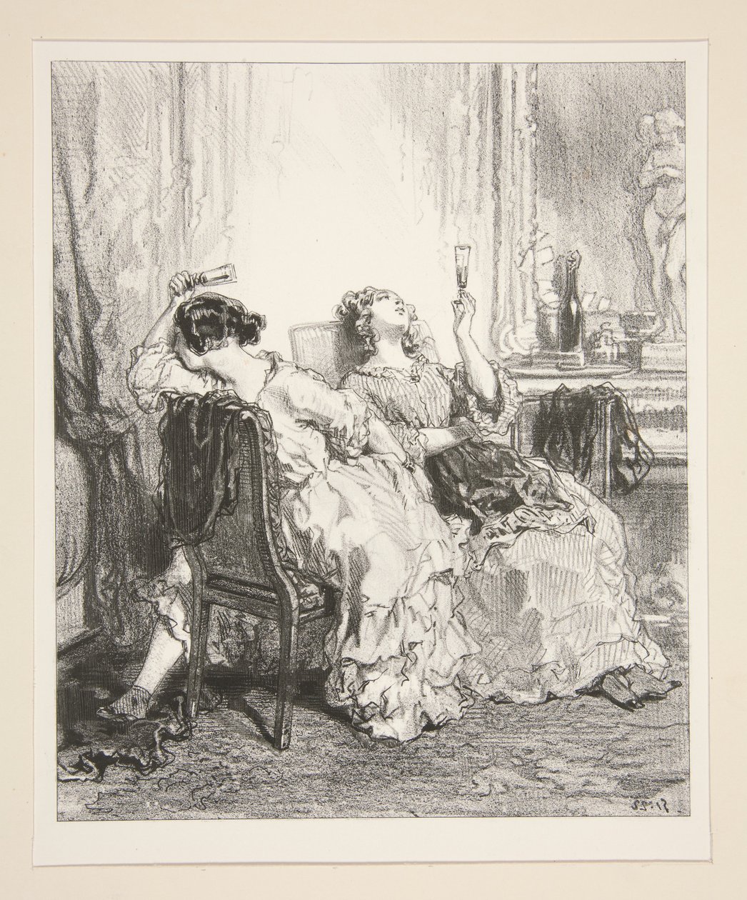 Ach! Madame Adolphe! Madame Adolphe... autorstwa Paul Gavarni