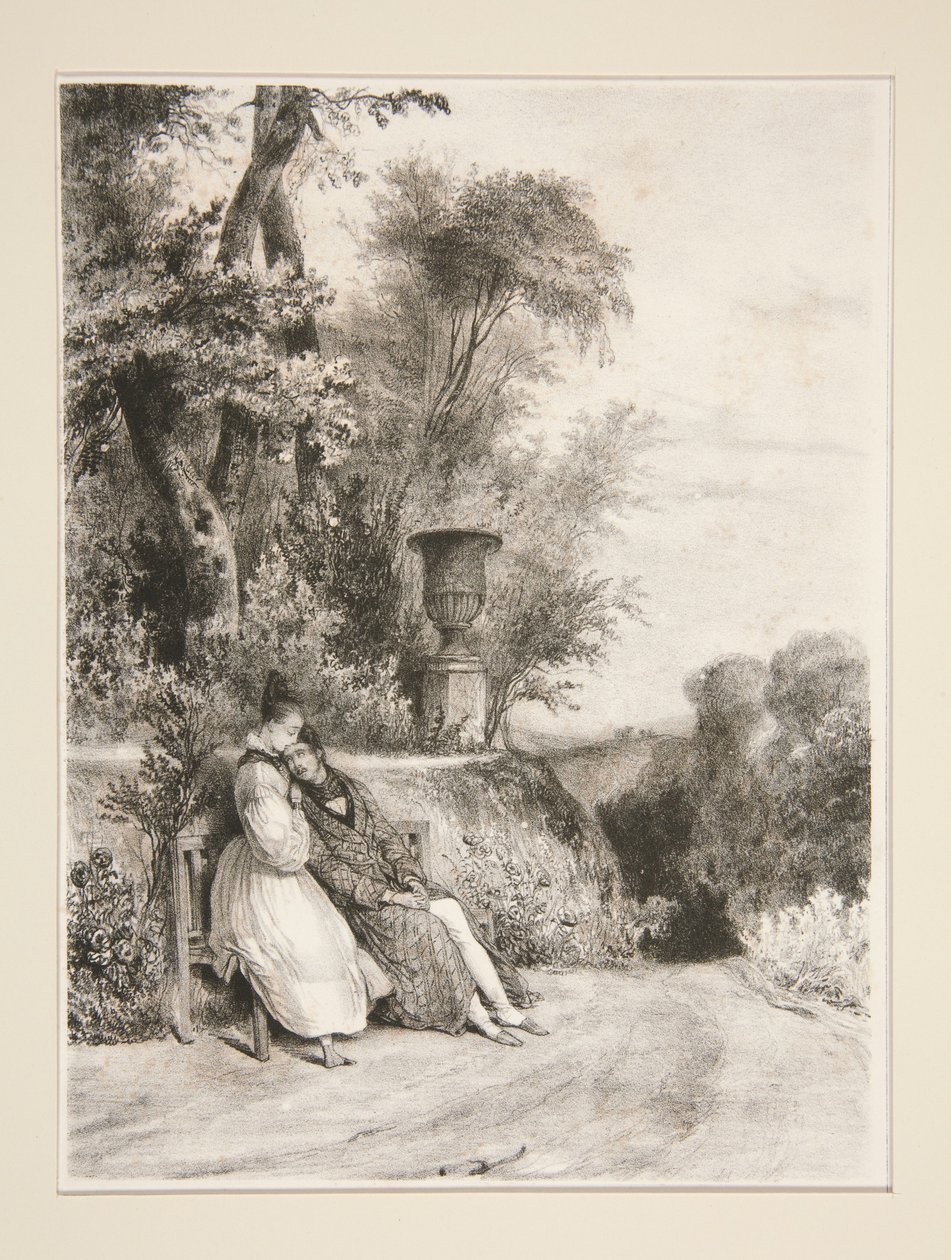 Przed śmiercią. (Autorstwa Madame Constance Aubert.) autorstwa Paul Gavarni