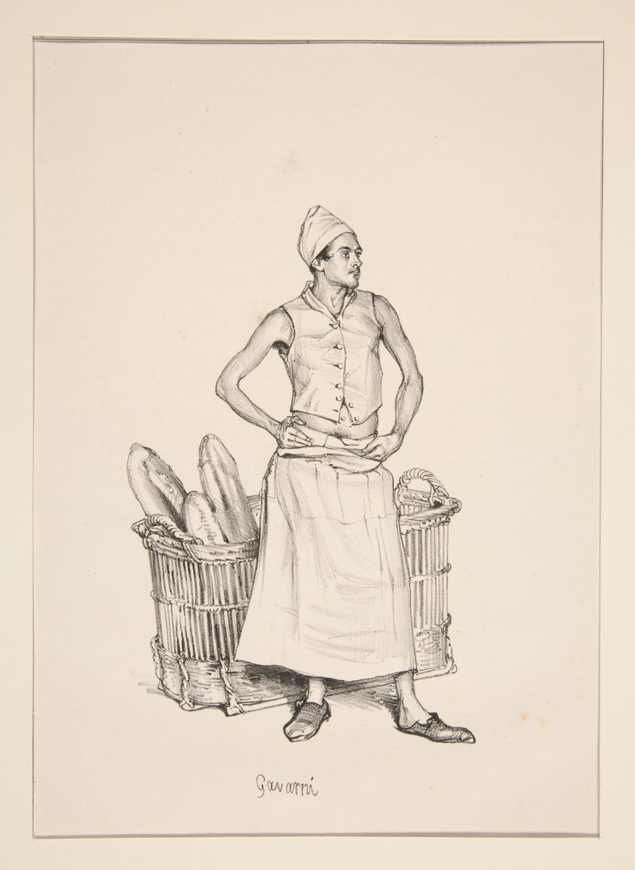 BOULANGER. Piekarz. autorstwa Paul Gavarni