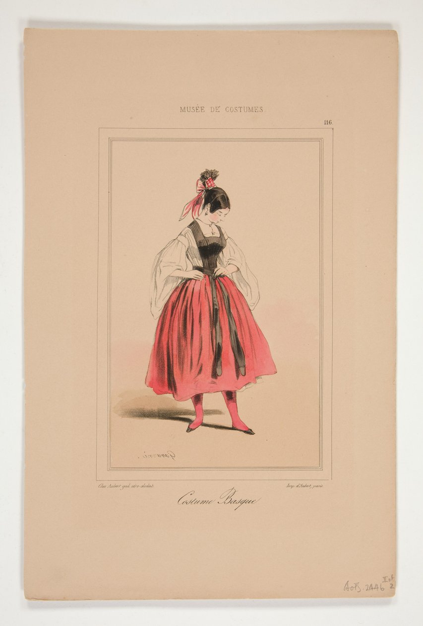 Baskische Tracht autorstwa Paul Gavarni