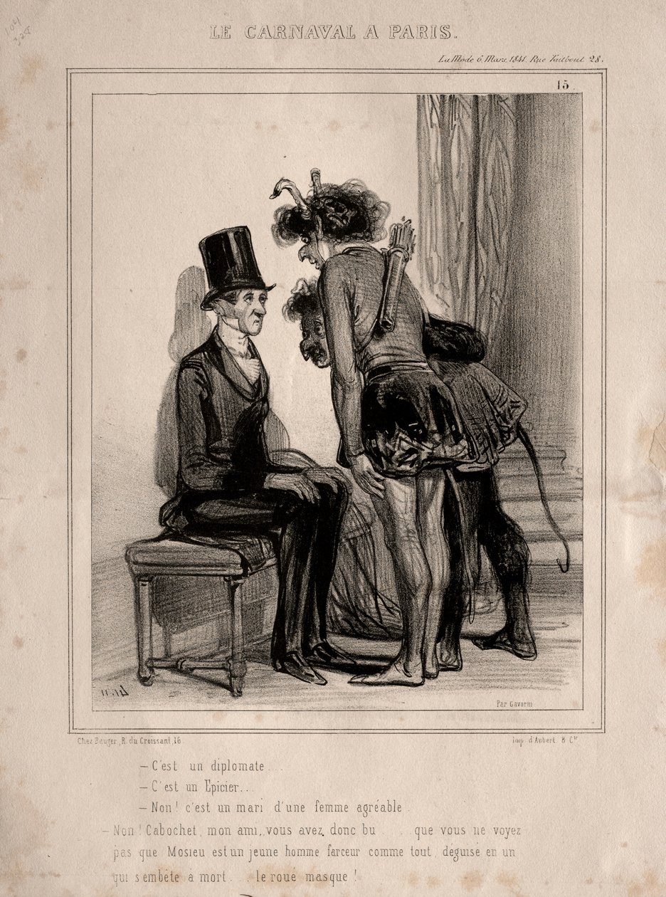 Karnawał, 1841. autorstwa Paul Gavarni