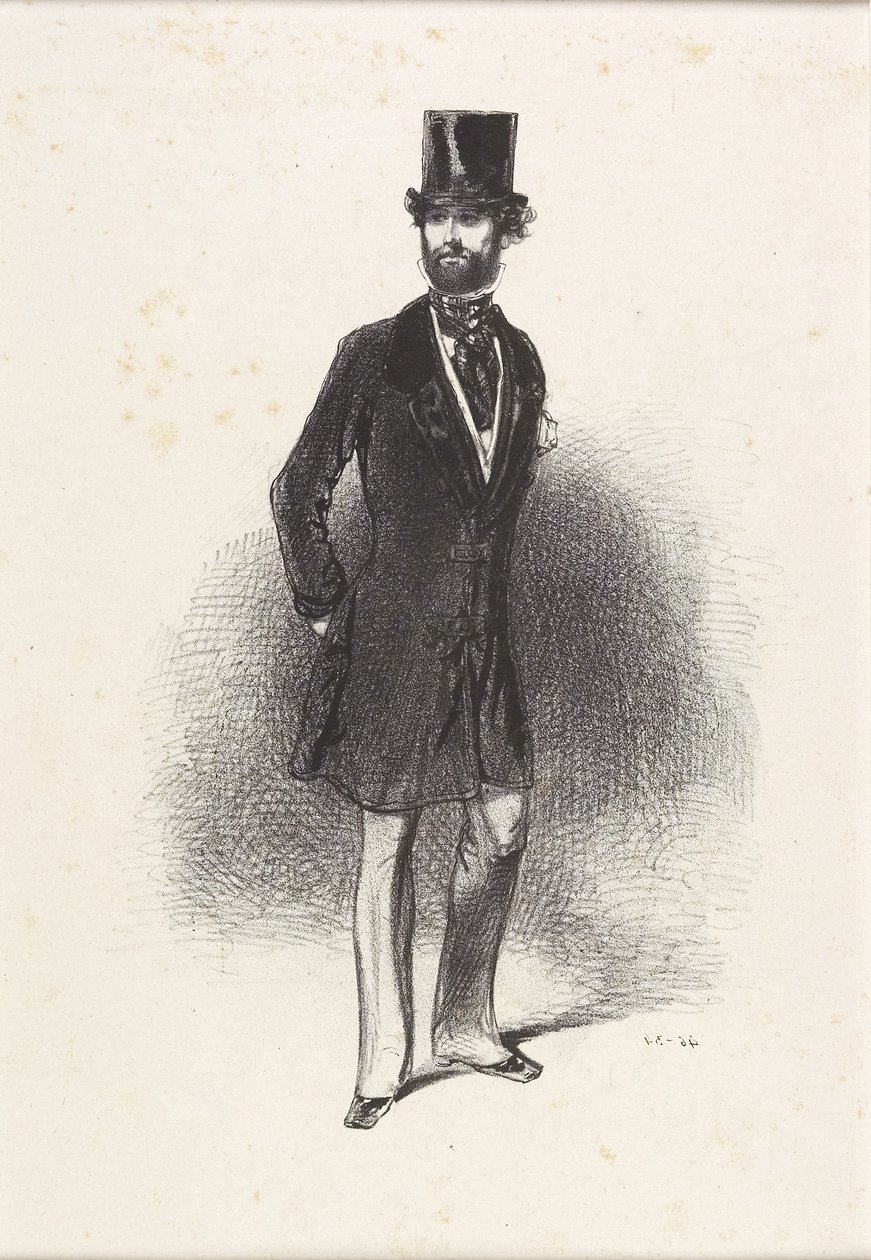 Strój zimowy, Humann, 1846 autorstwa Paul Gavarni
