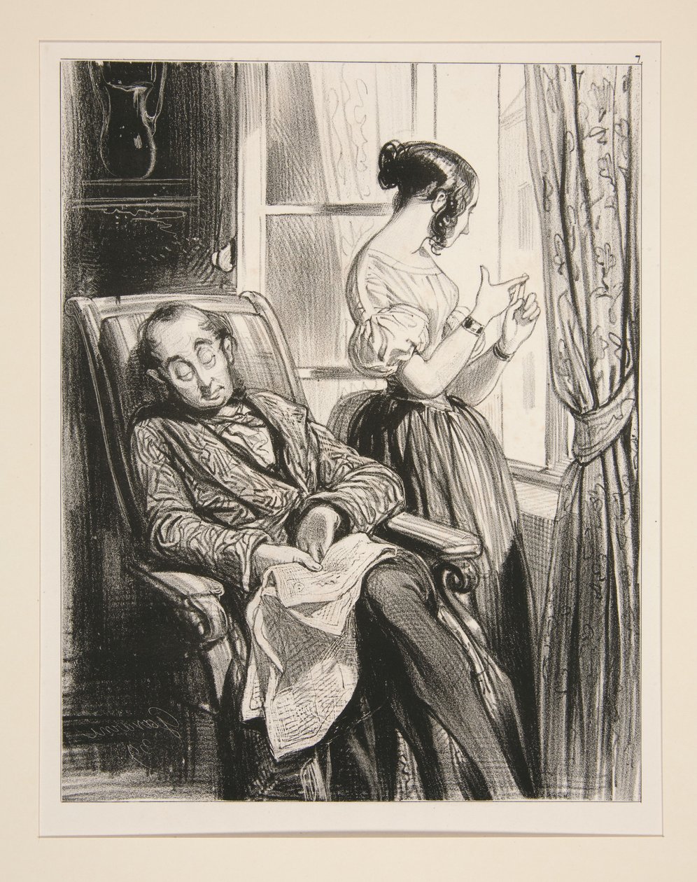 Telegram. autorstwa Paul Gavarni