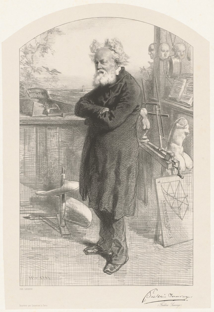 Fryderyk Sauvage autorstwa Paul Gavarni