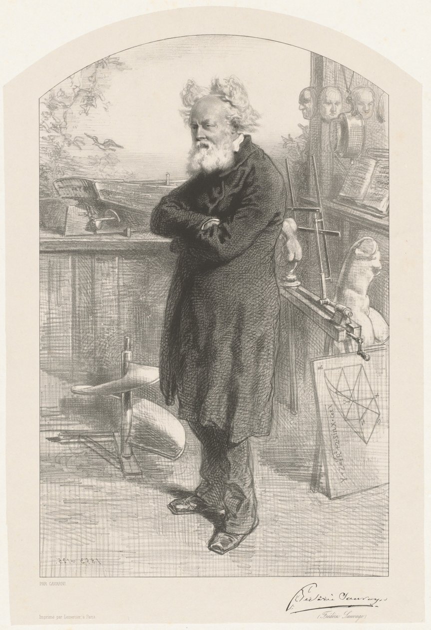 Frédéric Sauvage autorstwa Paul Gavarni