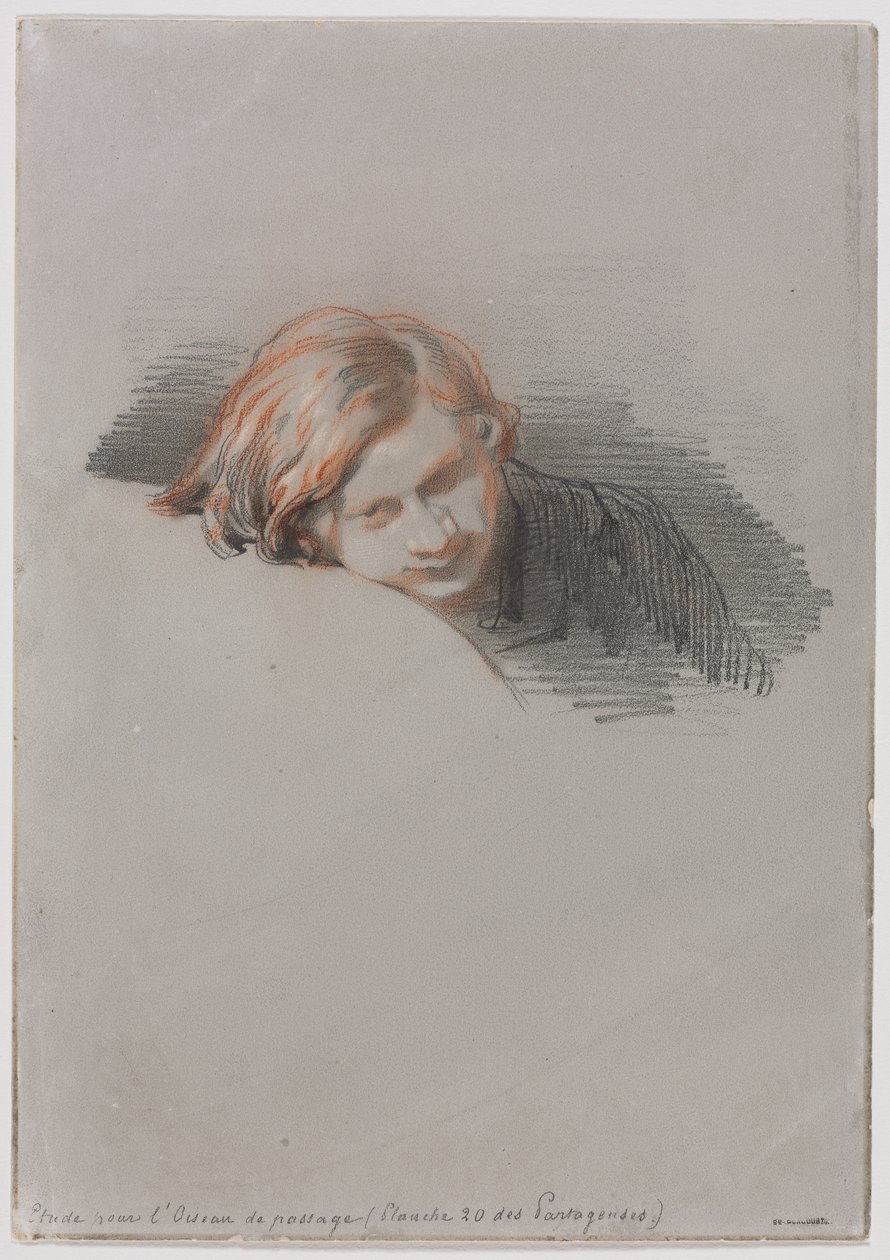 Kierownik Studium Młodych Mężczyzn dla LOiseau de passage, 1853. autorstwa Paul Gavarni