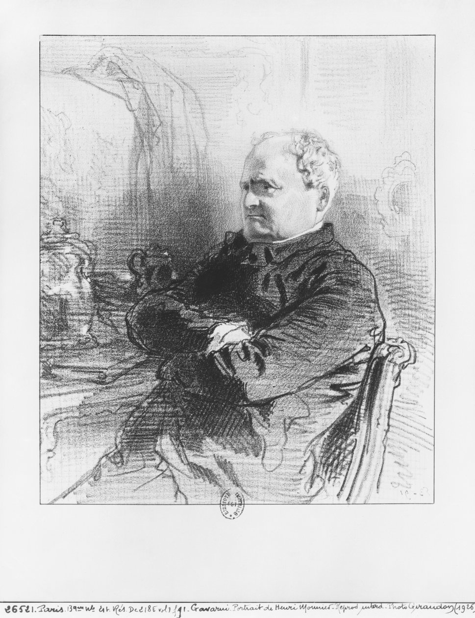 Henri Bonaventure Monnier autorstwa Paul Gavarni