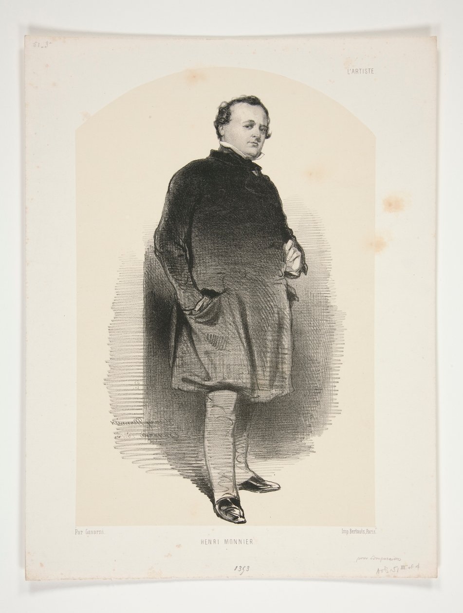 Henry Monnier autorstwa Paul Gavarni