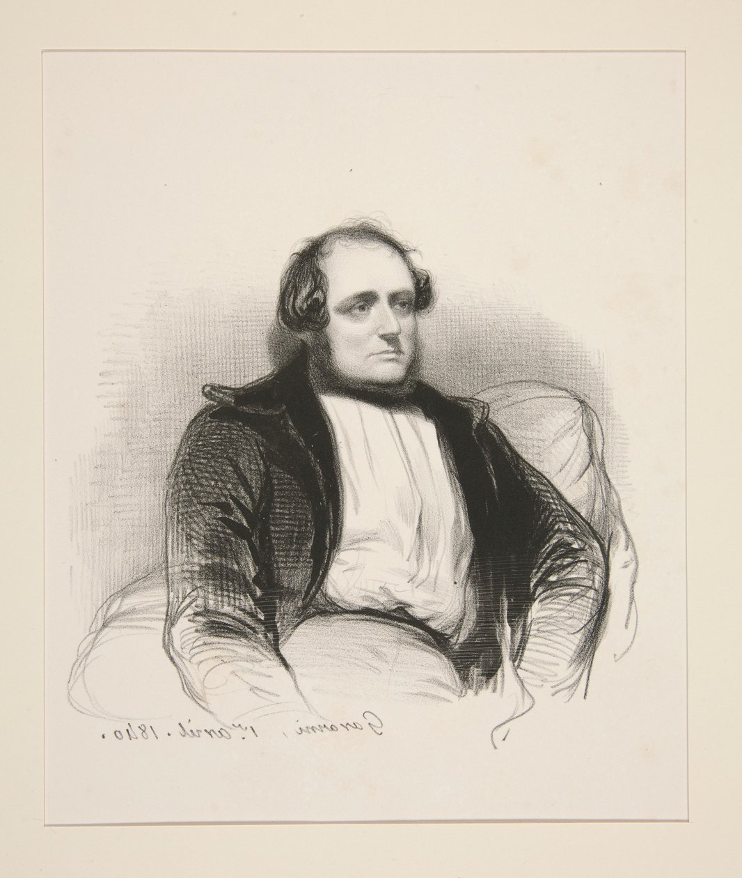 Henri Monnier autorstwa Paul Gavarni