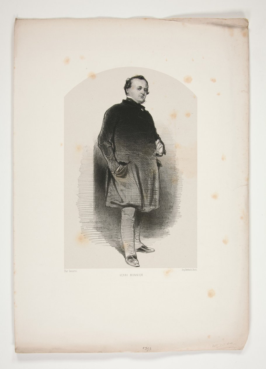 Henri Monnier autorstwa Paul Gavarni