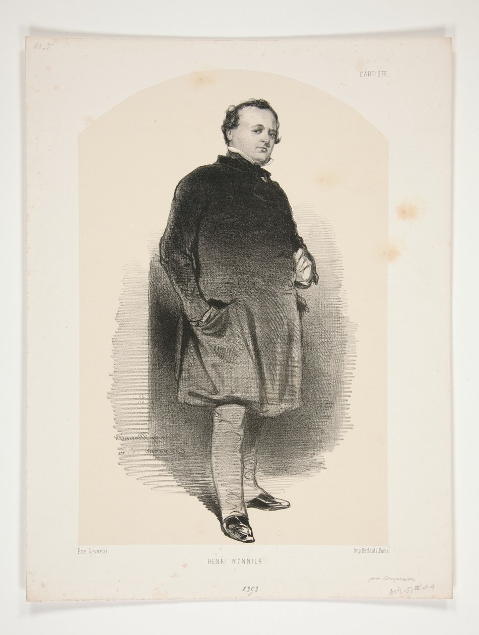 Henri Monnier autorstwa Paul Gavarni