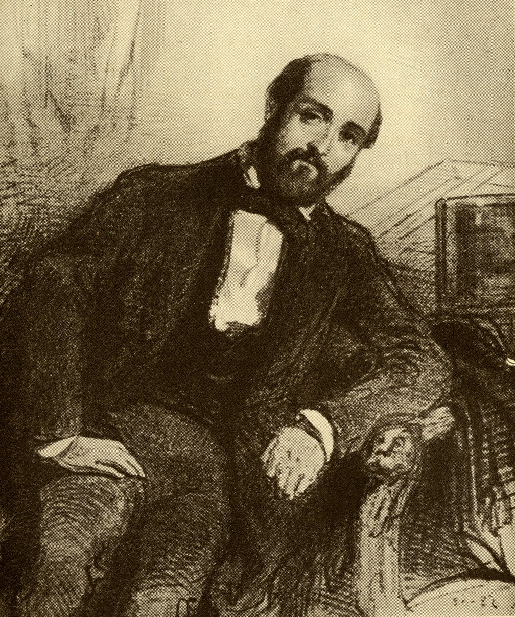 Henryk Murger (1822-61) autorstwa Paul Gavarni