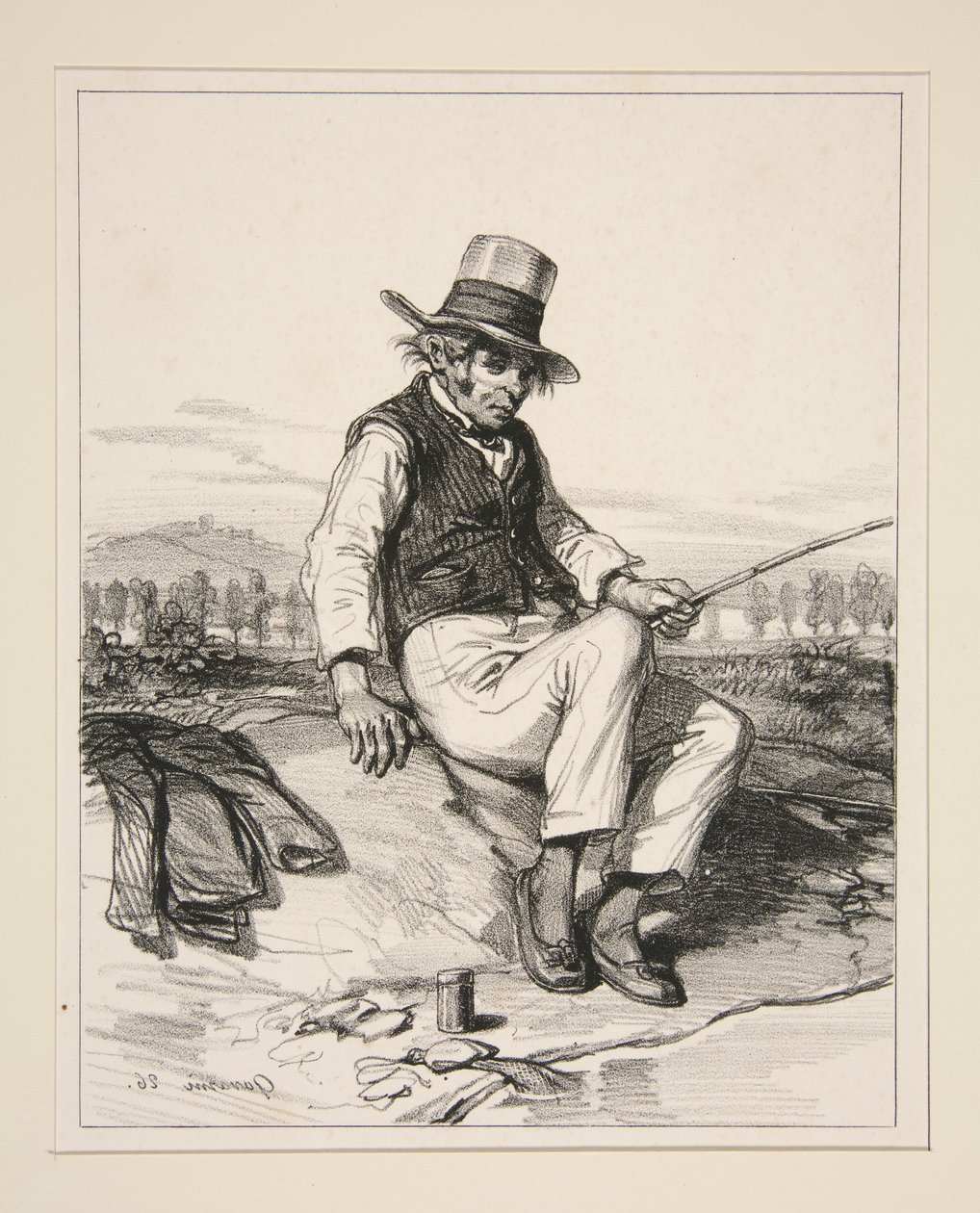 Jérôme Sauvage (zwany Père Belenfant)... autorstwa Paul Gavarni