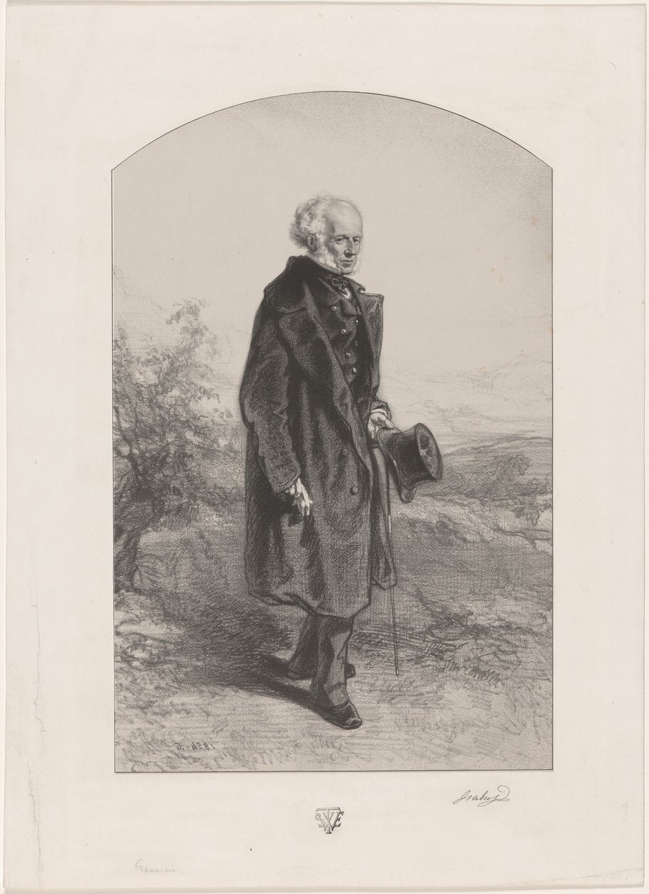 Jean Baptiste Isabey autorstwa Paul Gavarni
