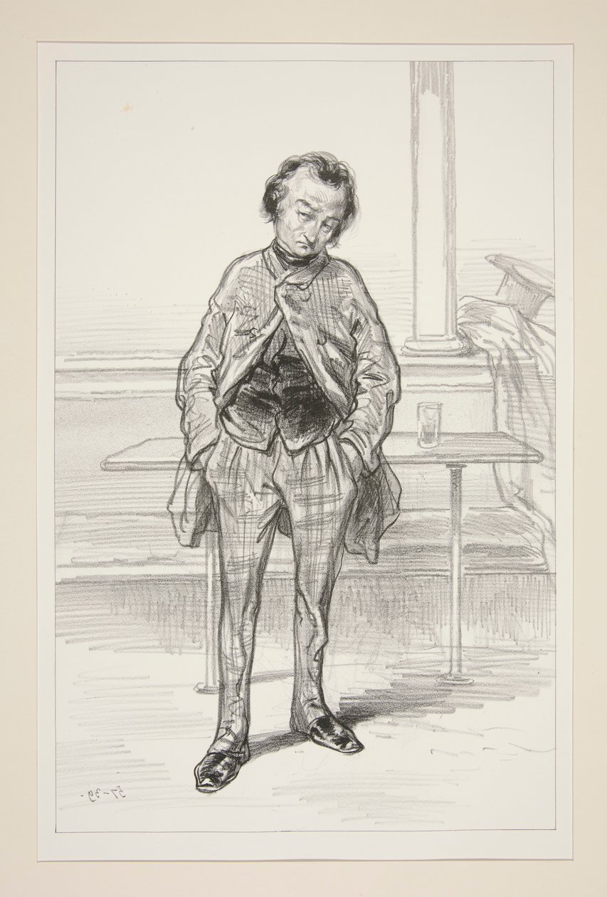 KOMIKS komiczny i chętnie melancholijny. autorstwa Paul Gavarni