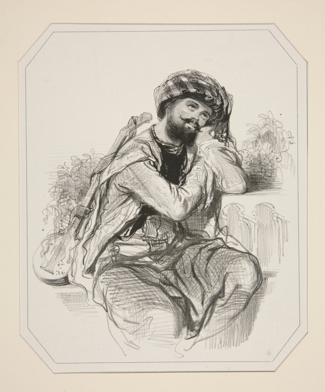 Maurytańska serenada (sic) autorstwa Paul Gavarni