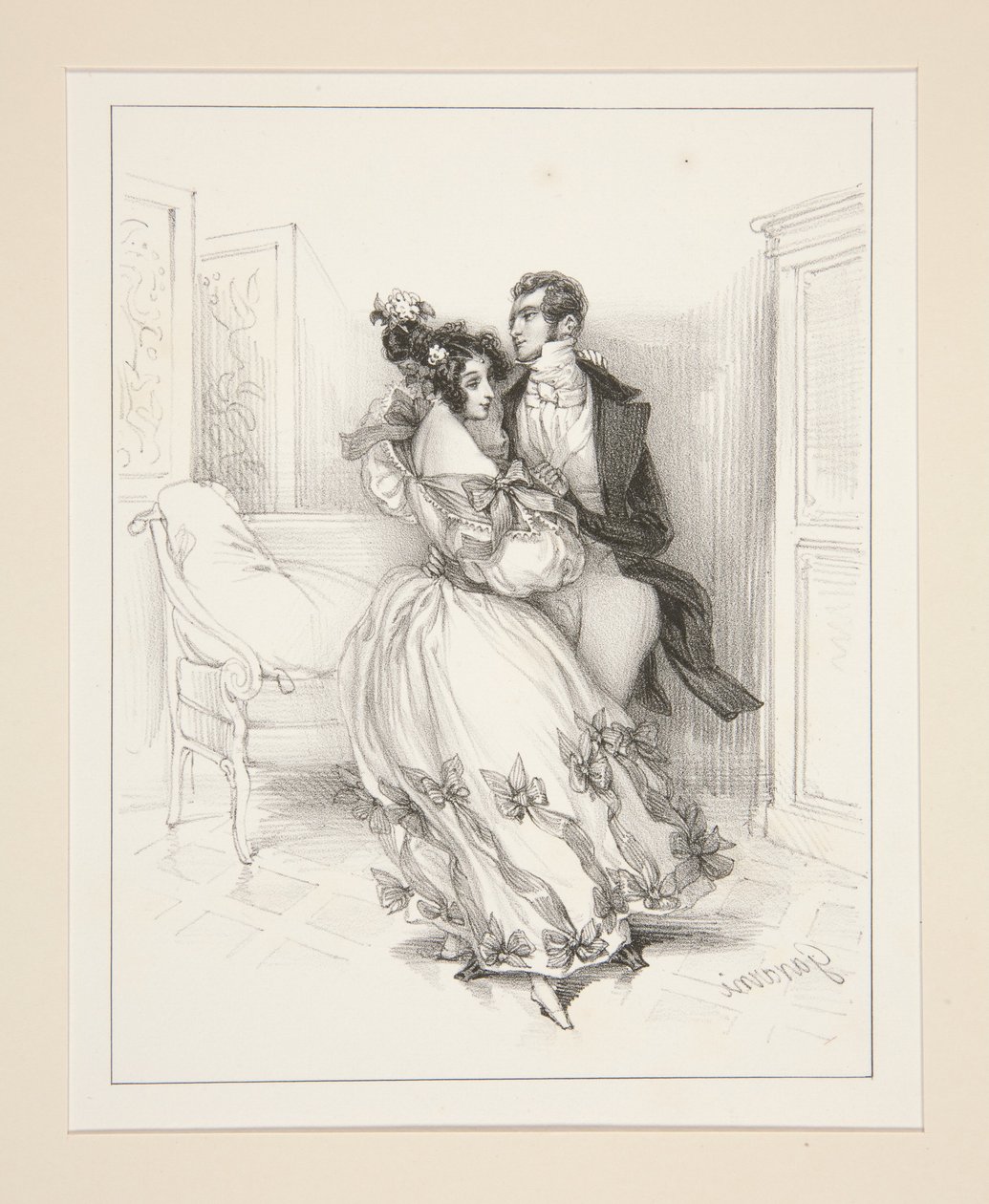 La Valse autorstwa Paul Gavarni