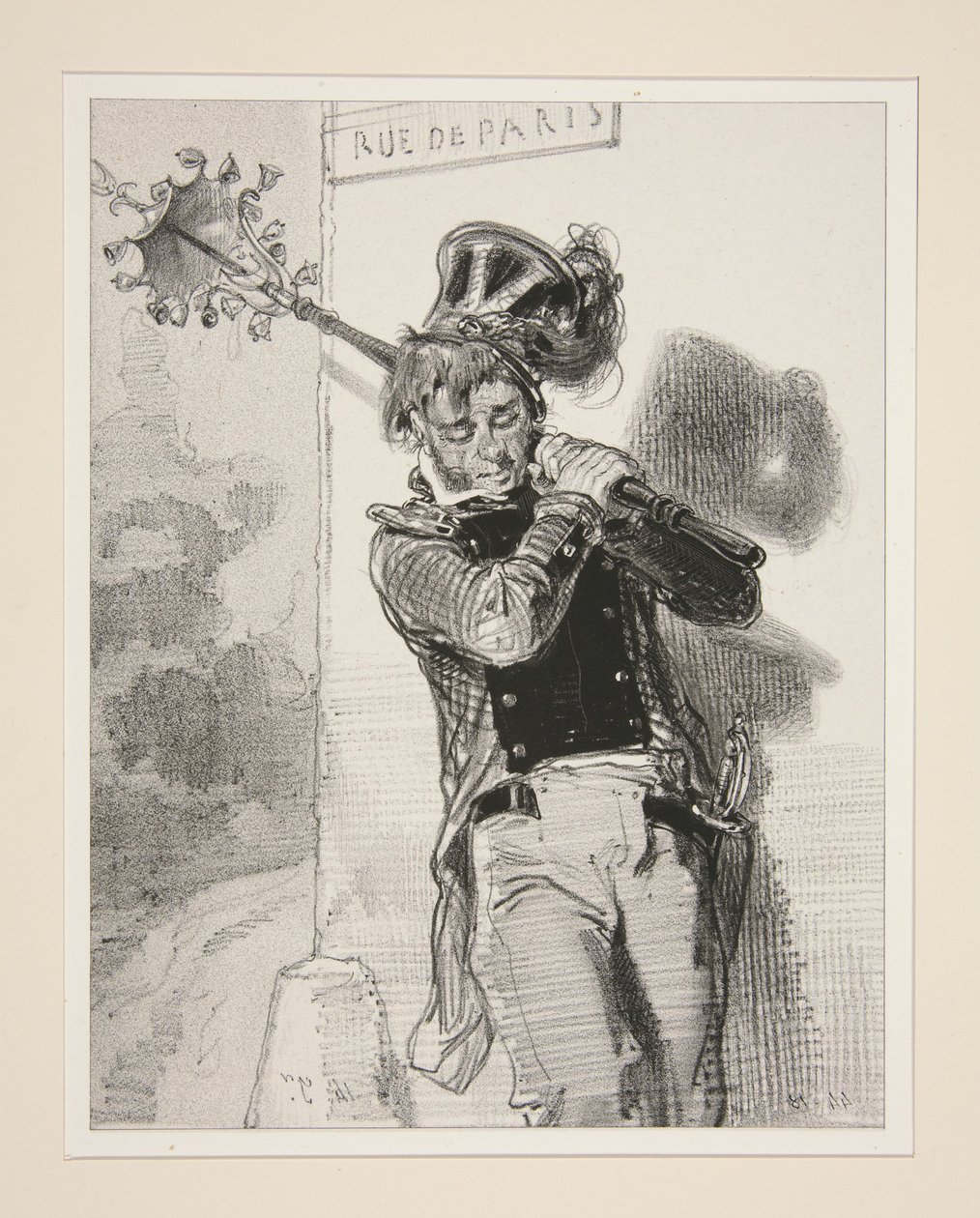 Chiński kapelusz. autorstwa Paul Gavarni