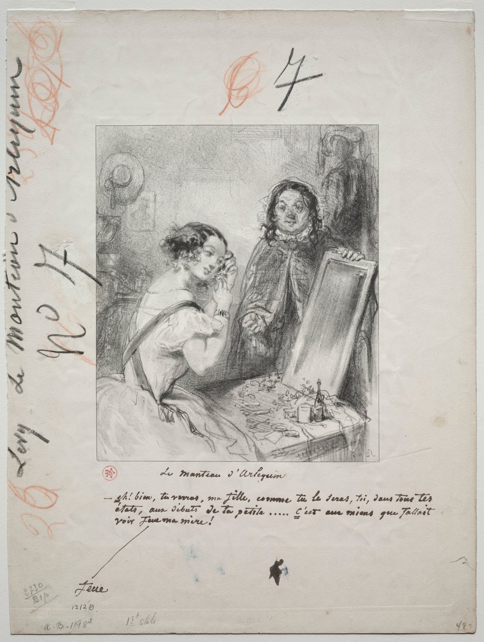 Płaszcz Arlekina: Cóż! Zobaczysz, moja córko..., 1852. autorstwa Paul Gavarni