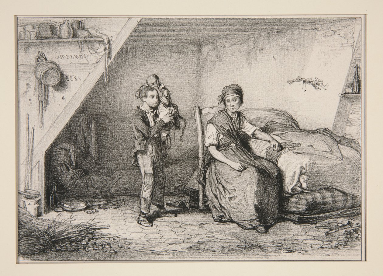 Małpa Adriena. autorstwa Paul Gavarni