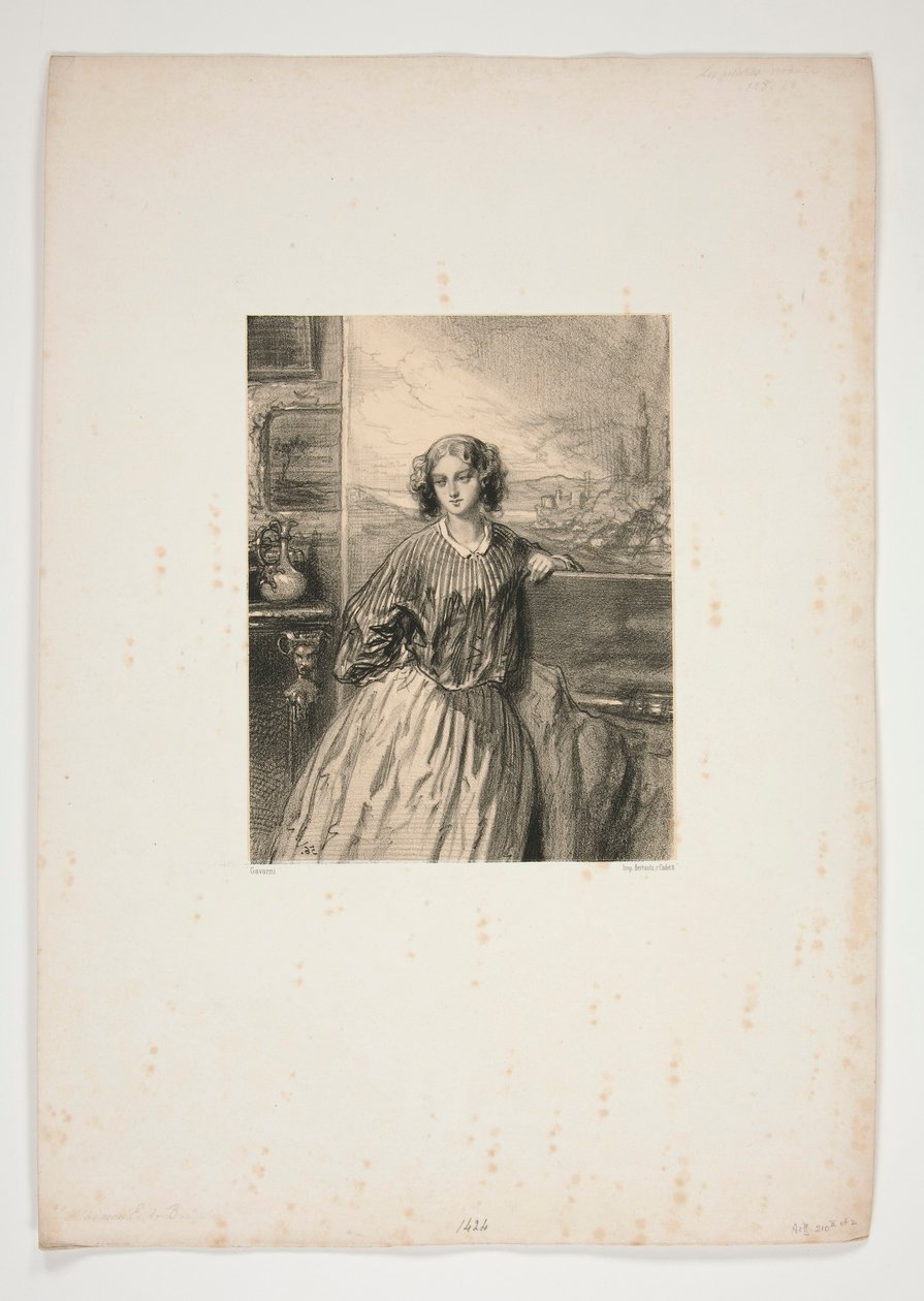 Artystki / Madame E. de B autorstwa Paul Gavarni