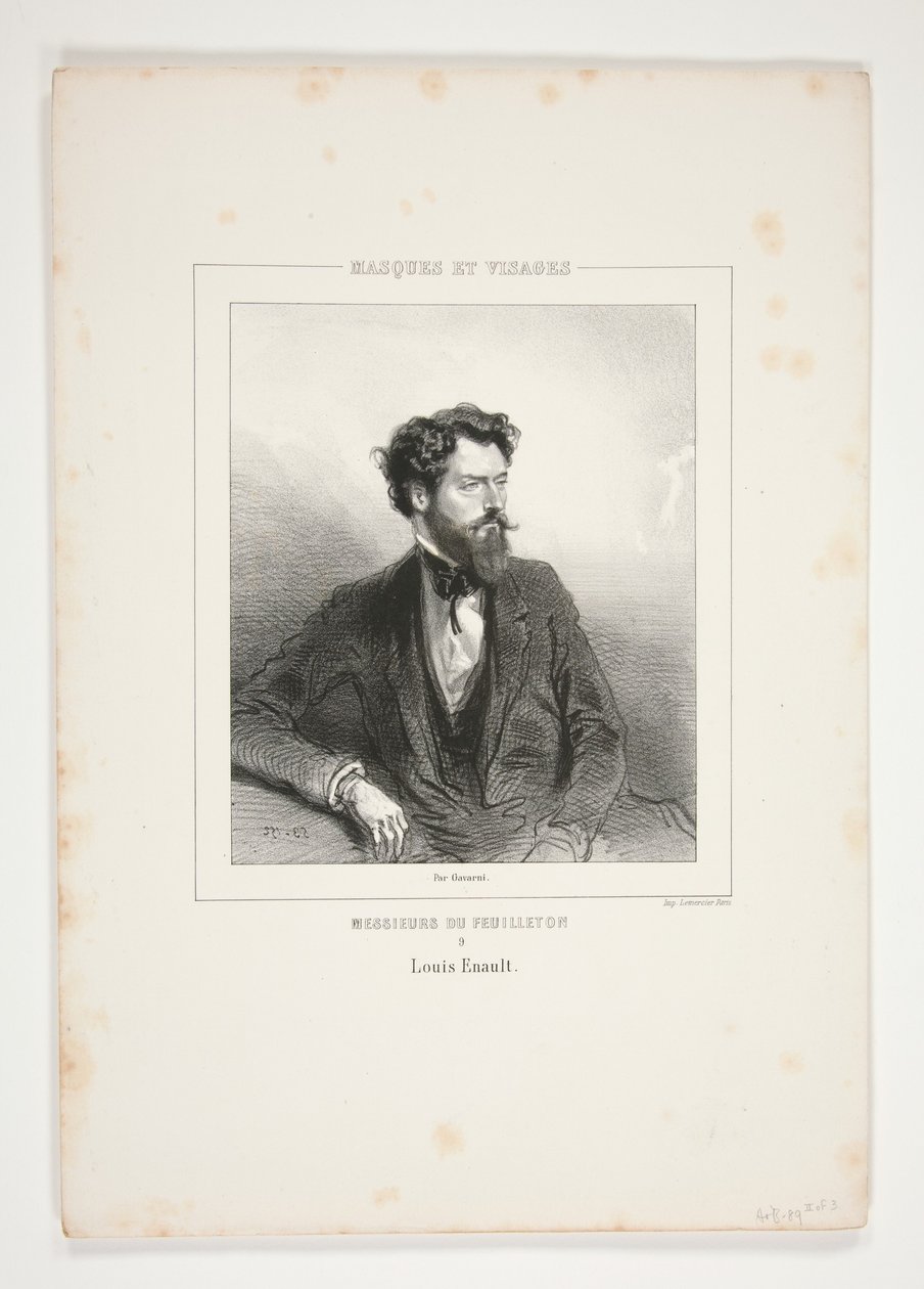 Louis Enault autorstwa Paul Gavarni