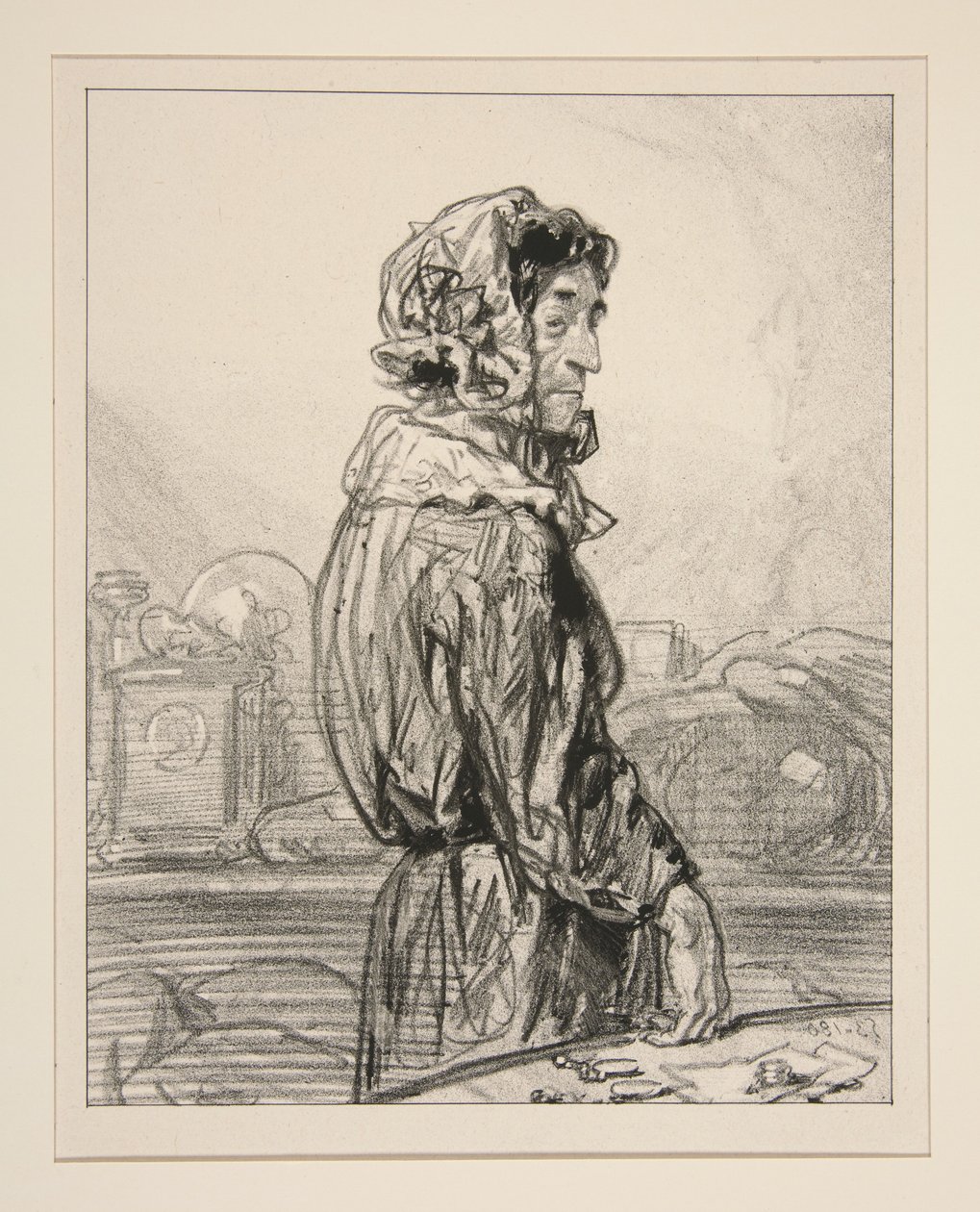 „Madame Abraham.” autorstwa Paul Gavarni
