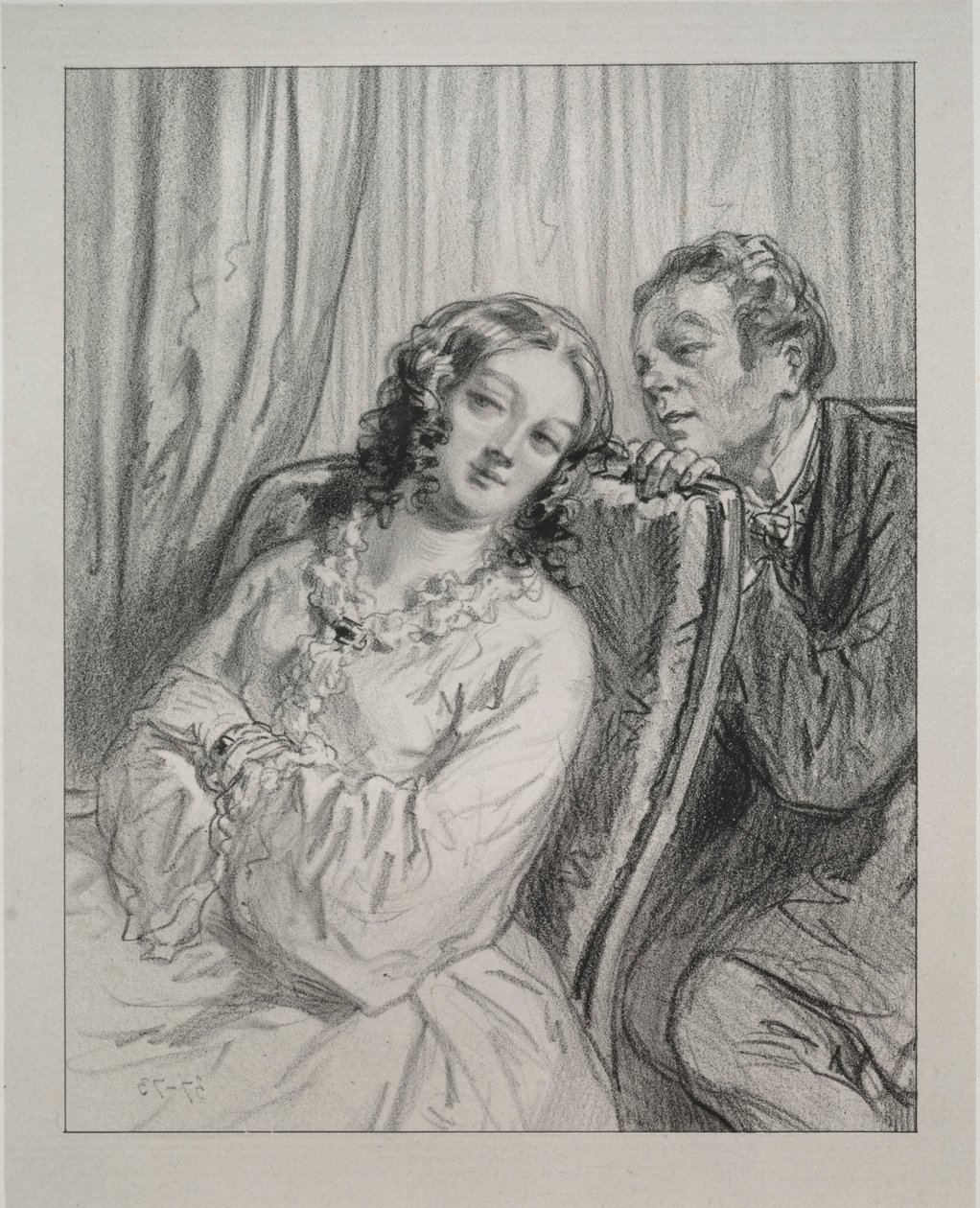 Maski i twarze: Tu i tam: Mame Beauminet, Wasza Wysokość..., 1857-58. autorstwa Paul Gavarni