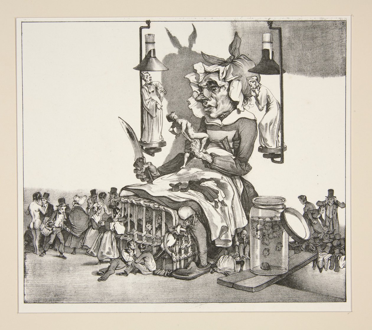 Panna Monarchia, Félicité, Désirée autorstwa Paul Gavarni