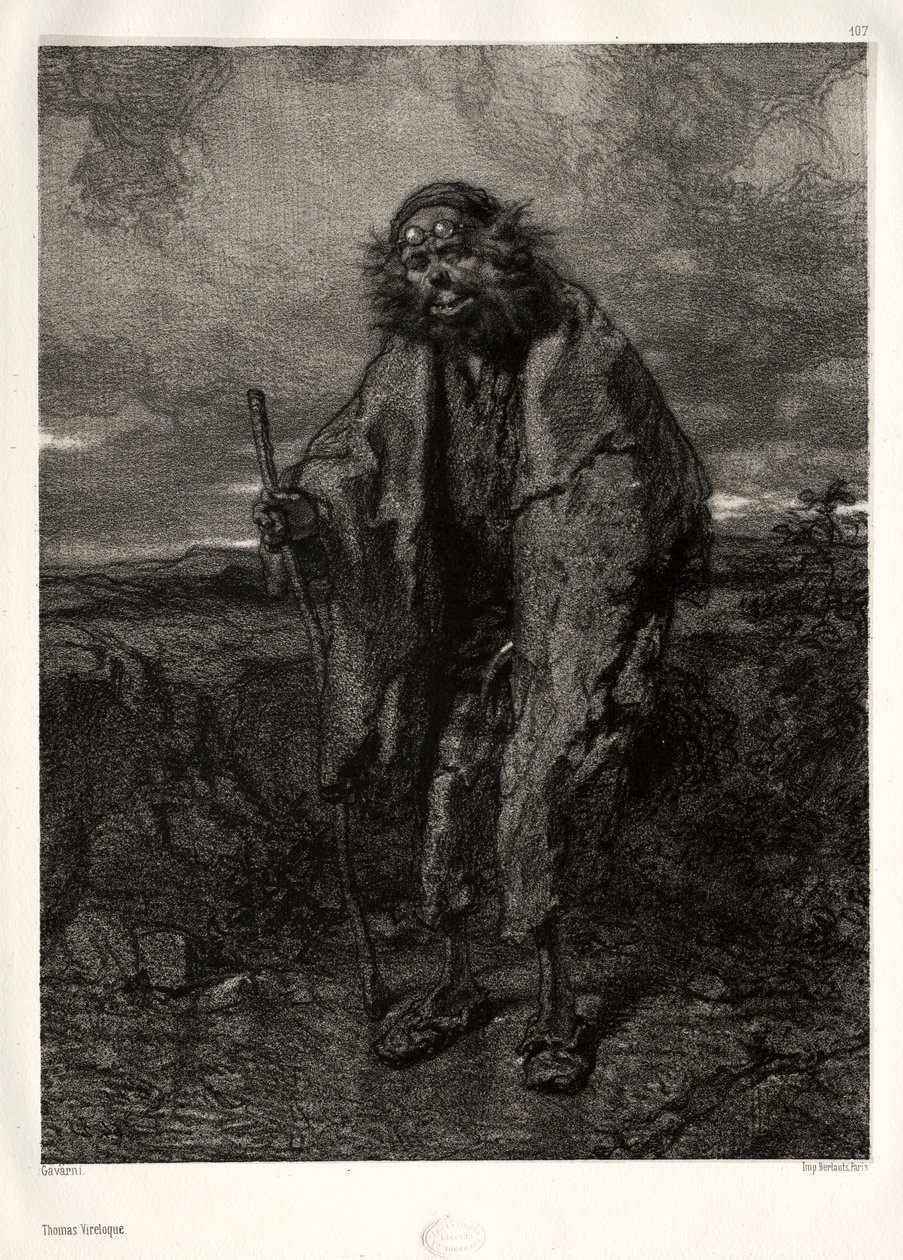 Artyści dawni i współcześni: Thomas Vireloque. autorstwa Paul Gavarni