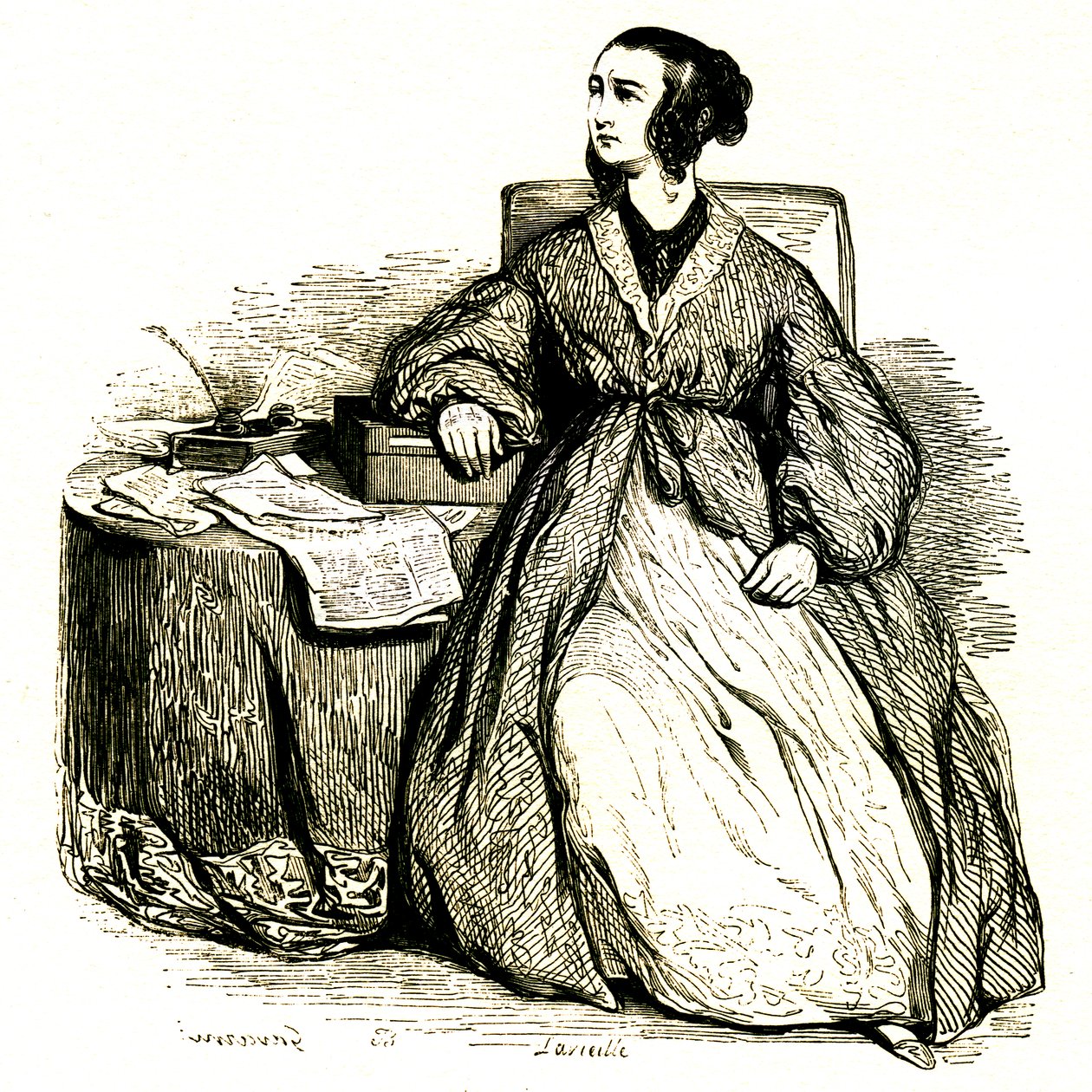 Kobieta polityk (grawerunek autorstwa Paul Gavarni