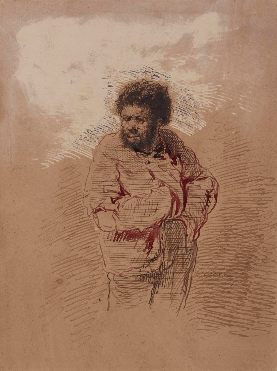 Portret mężczyzny autorstwa Paul Gavarni
