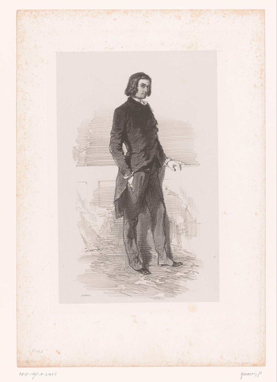 Portret Étienne’a Mélingue’a autorstwa Paul Gavarni