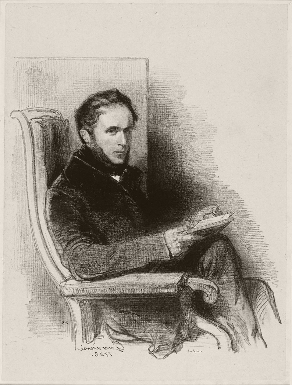 Raymond La Garrigue, 1842 autorstwa Paul Gavarni
