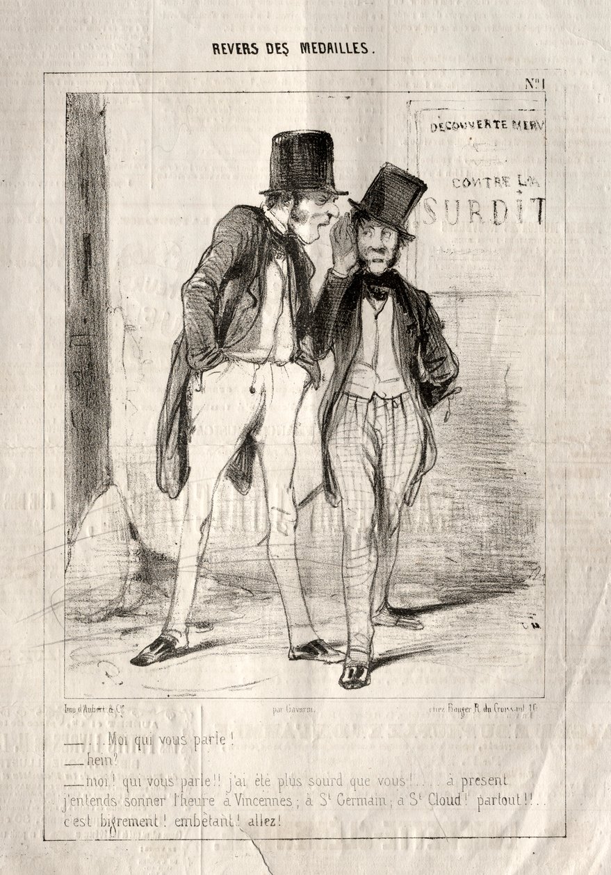 Rewers medali, 1842. autorstwa Paul Gavarni