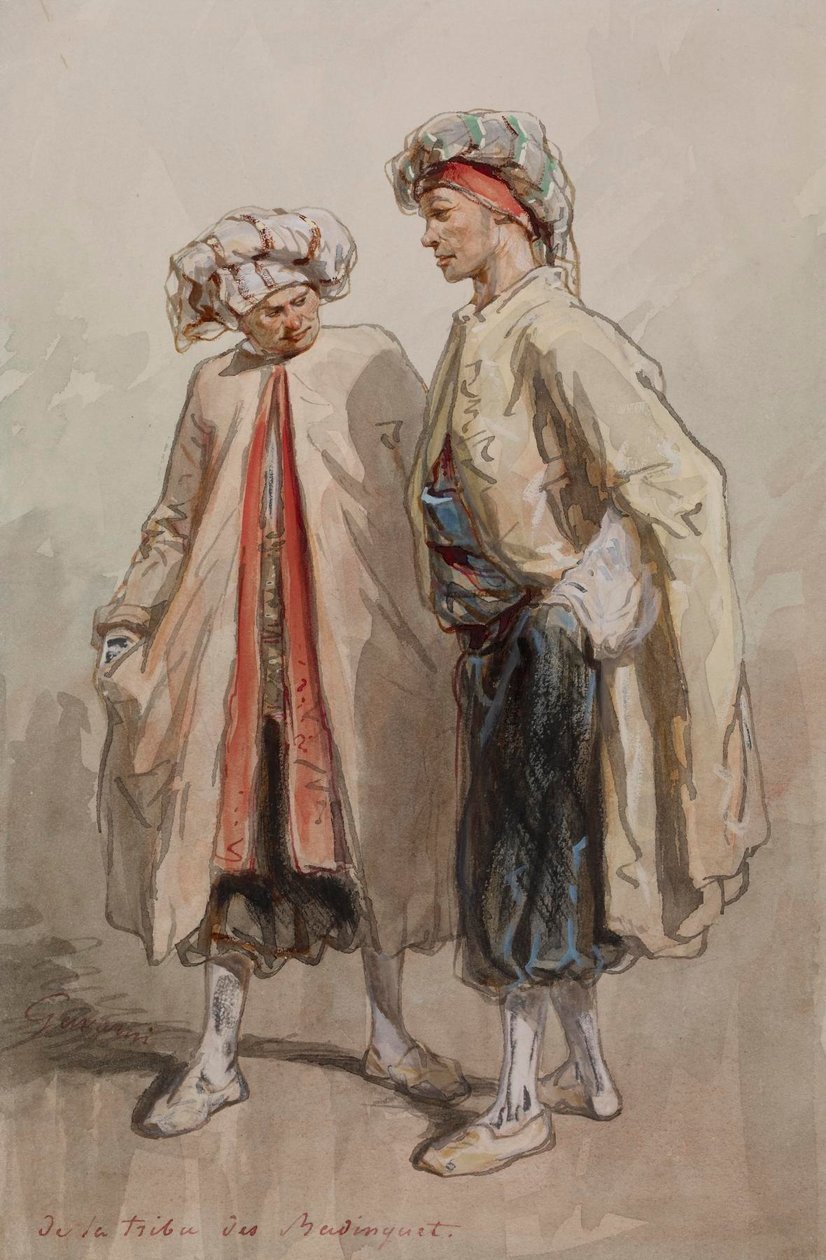 Pogawędka (De la tribu des Badinguet) autorstwa Paul Gavarni