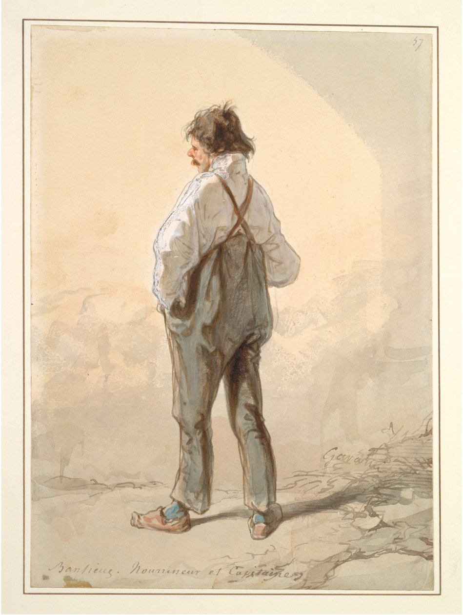 The Suburbs: Stock Raiser and Captain, prawdopodobnie 1859-1860. autorstwa Paul Gavarni