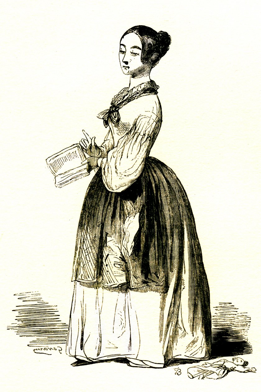 Nauczyciel (grawerunek autorstwa Paul Gavarni