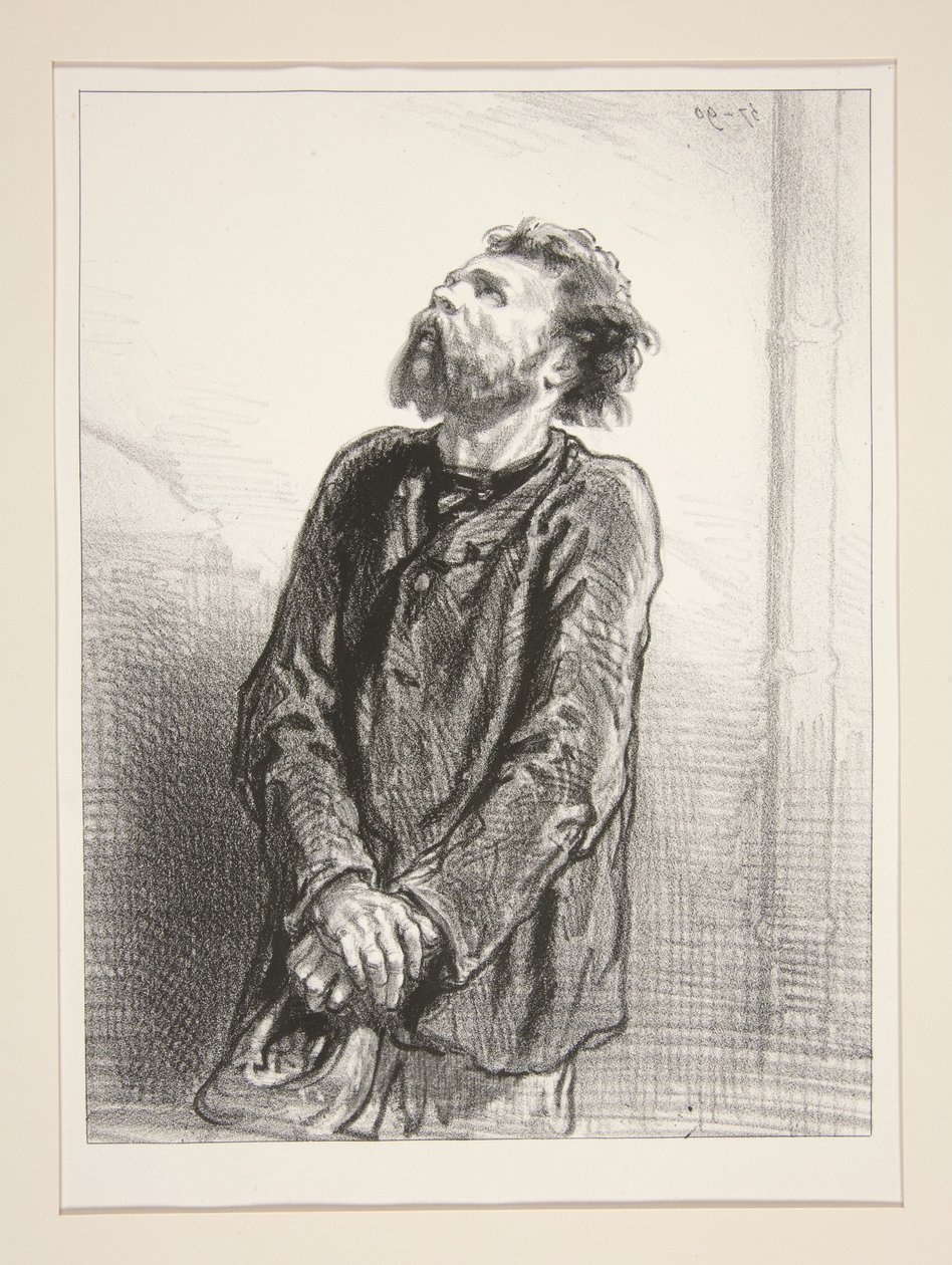 Niezrozumiany tenor. autorstwa Paul Gavarni