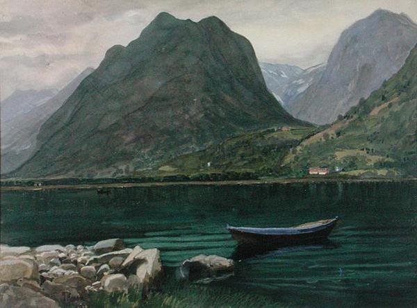 Norweski krajobraz autorstwa Paul Gerhard Rosen