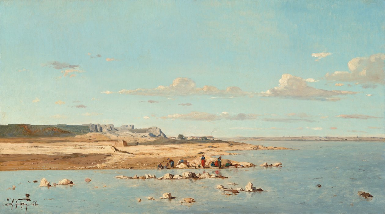 Praczki na brzegach Durance, 1866. autorstwa Paul Guigou