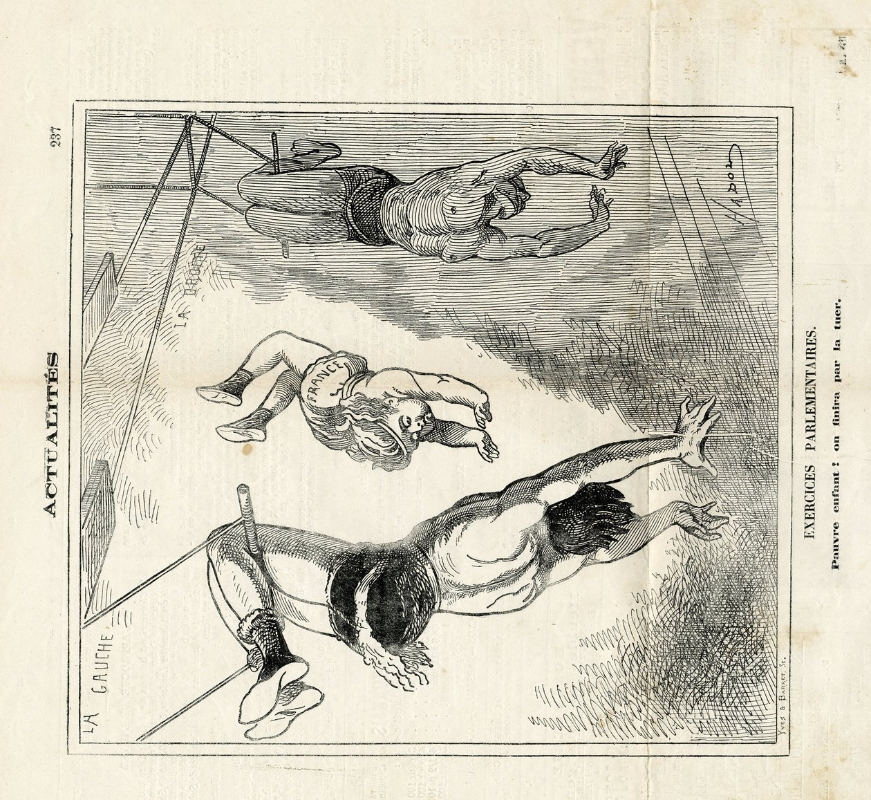 Ilustracja Hadola (1835-1875) w Le Charivari autorstwa Paul Hadol