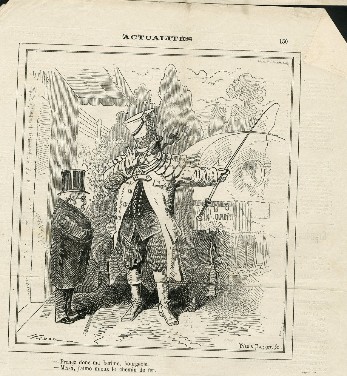 Ilustracja Hadola (1835-1875) w Le Charivari autorstwa Paul Hadol